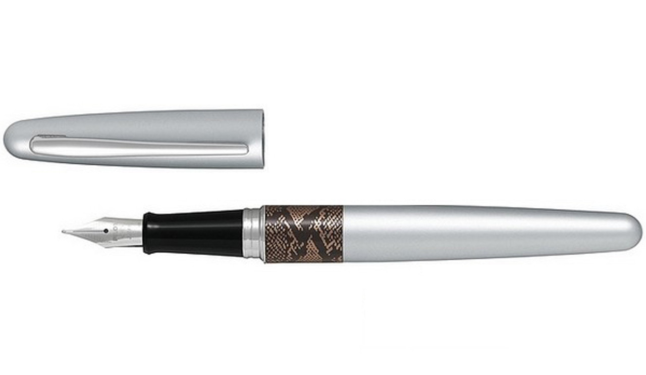 Pilot MR Animal Collection Silver Python Fountain Pen