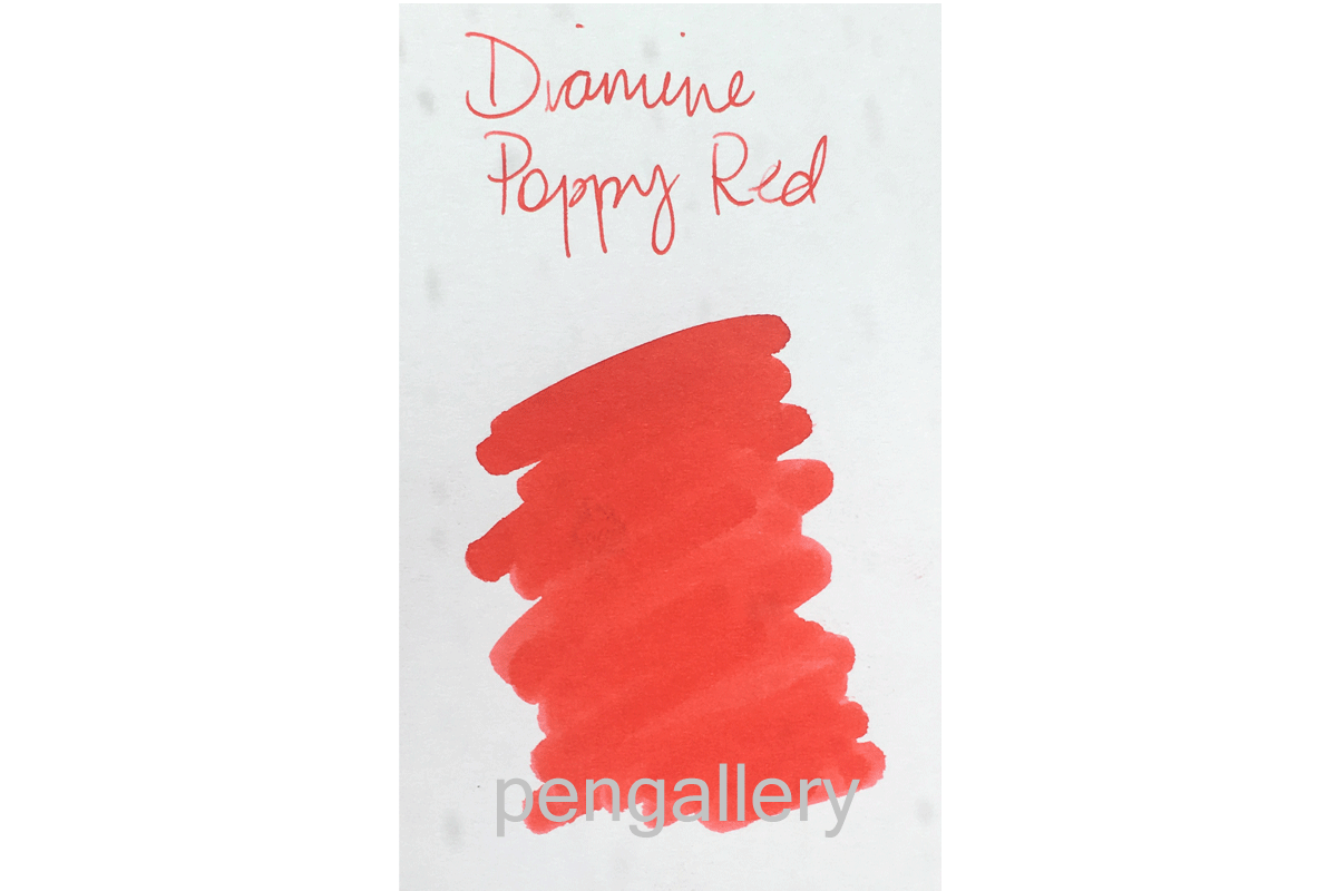 Diamine Poppy Red Fountain Pen 80ml Bottle Ink