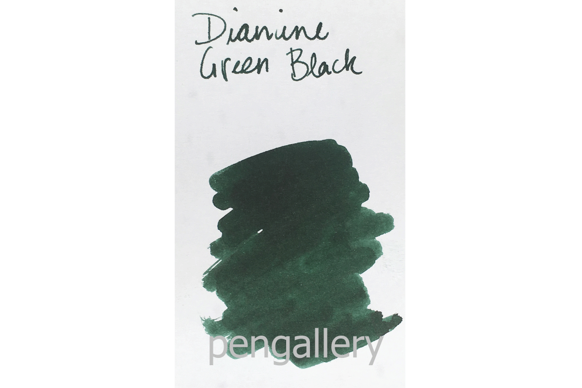 Diamine Green Black Fountain Pen 80ml Bottle Ink