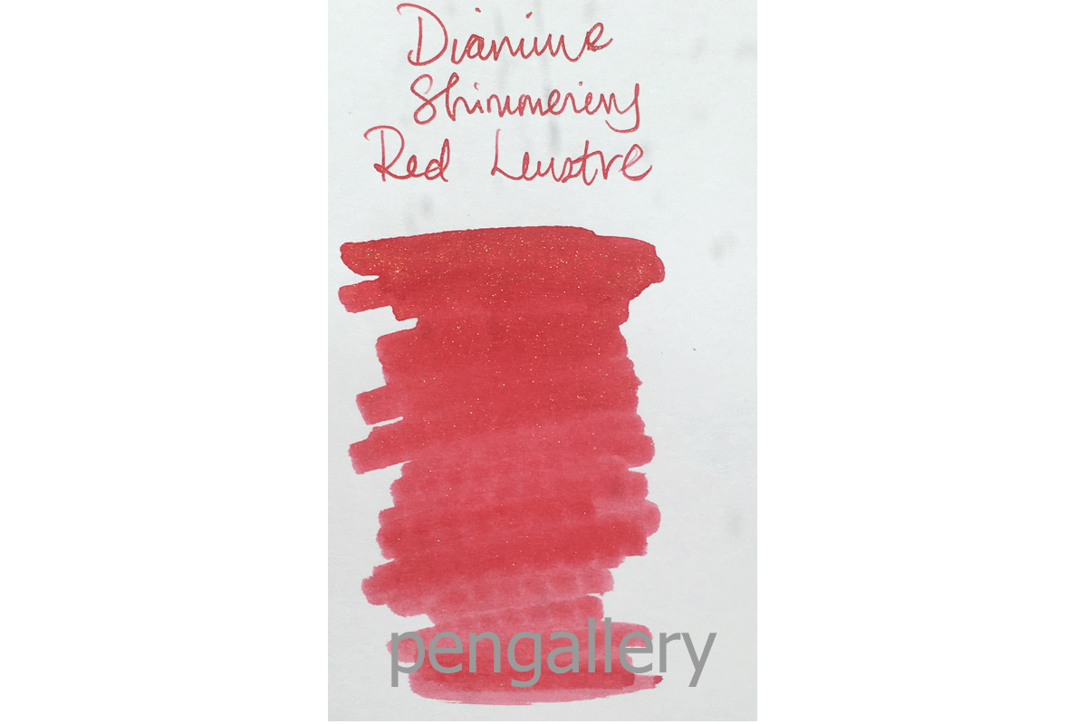 Diamine Red Lustre Fountain Pen Shimmering 50ml Bottle Ink