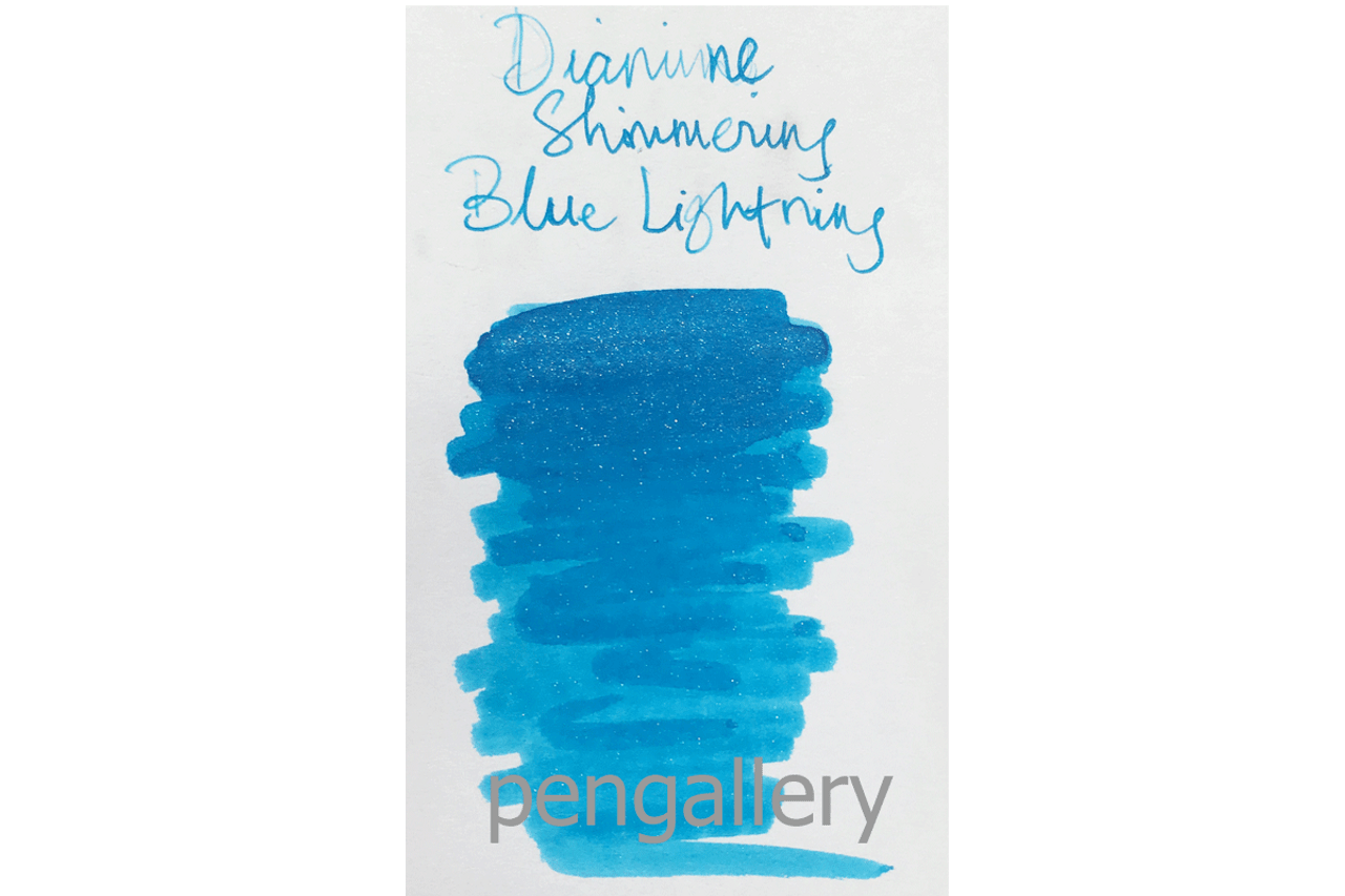 Diamine Blue Lightning Fountain Pen Shimmering 50ml Bottle Ink