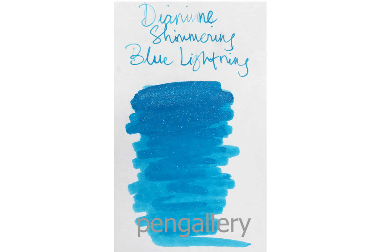 Diamine Blue Lightning Fountain Pen Shimmering 50ml Bottle Ink Diamine Blue Lightning Fountain Pen Shimmering 50ml Bottle Ink