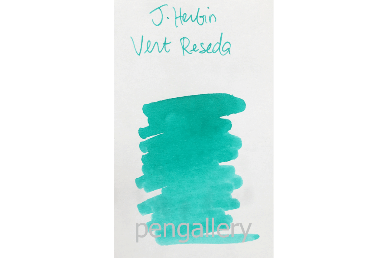 J Herbin Vert Reseda Fountain Pen The Jewel of Ink 30ml Bottle Ink