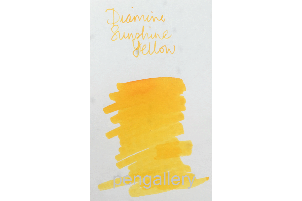 Diamine Sunshine Yellow Fountain Pen 80ml Bottle Ink