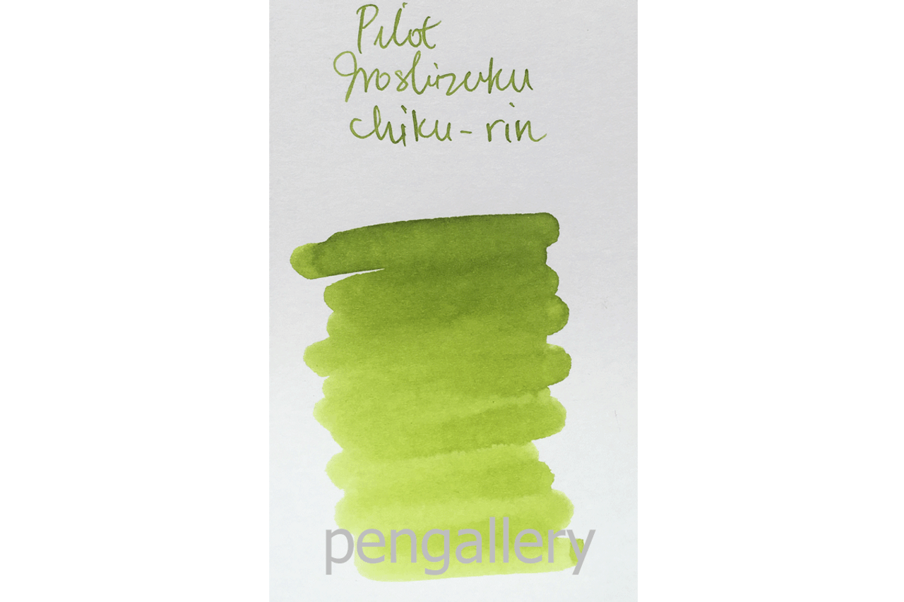 Pilot Fountain Pen 15ml Iroshizuku Bottle Ink Chiku-Rin