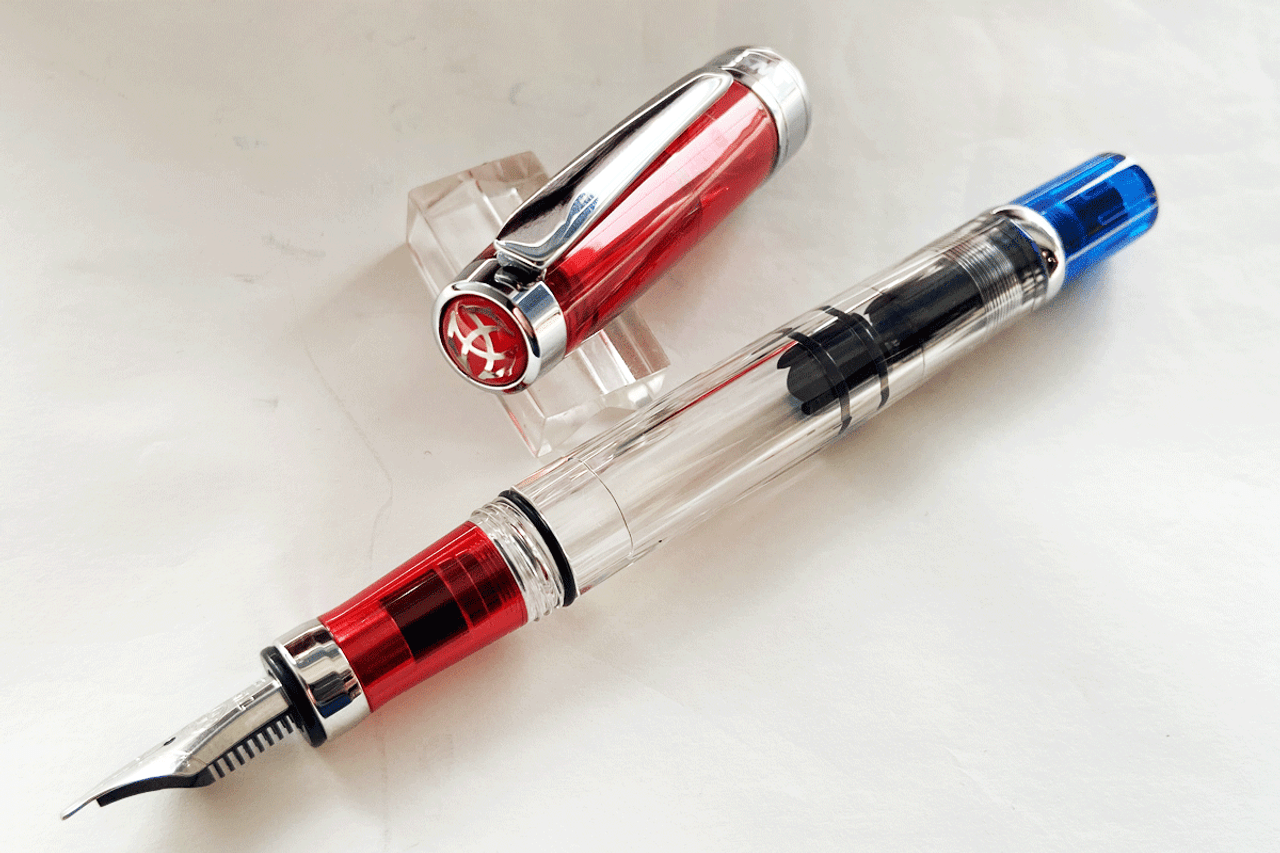 TWSBI Diamond 580 Red Blue Fountain Pen