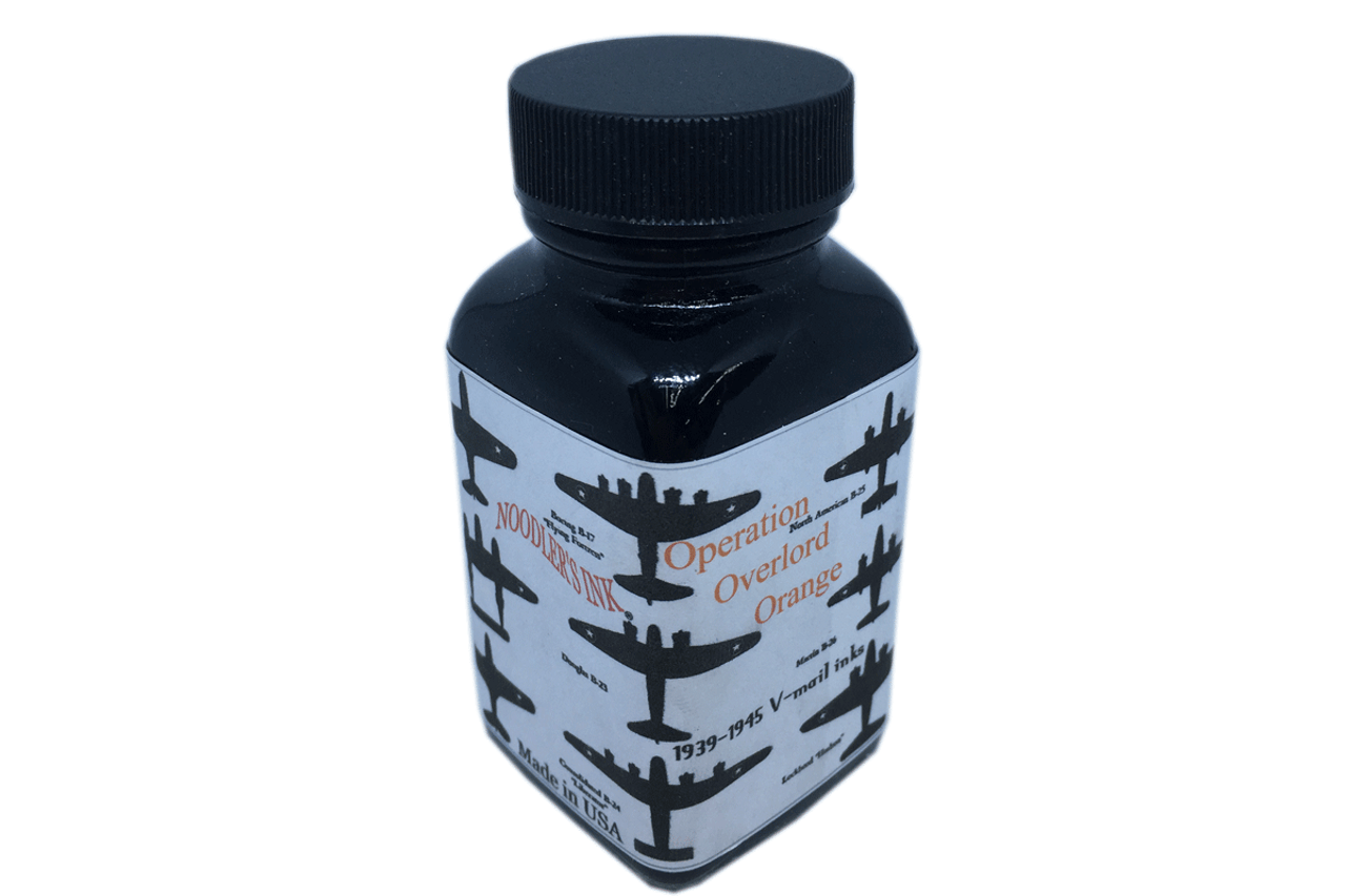 Noodler's Fountain Pen 3oz  Bottle Ink VMail Operation Overlord Orange