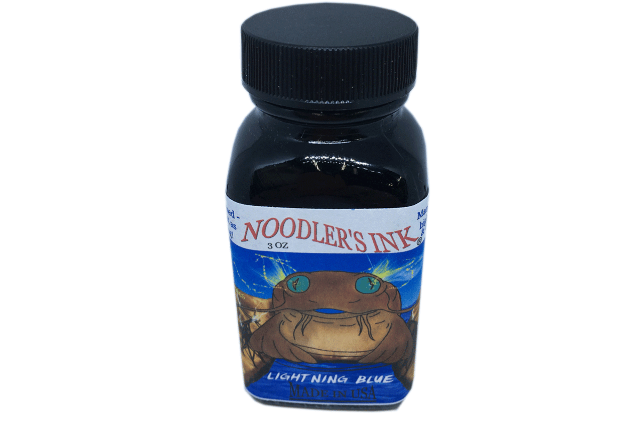 Noodler's Fountain Pen 3oz  Bottle Ink Lightning Blue