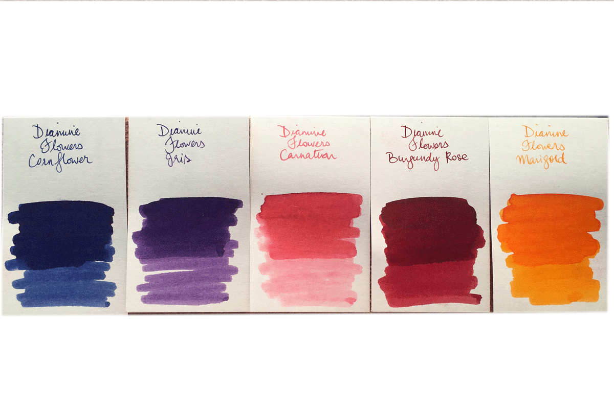 Diamine Bougainvillea Fountain Pen 30ml Flower Bottle Ink