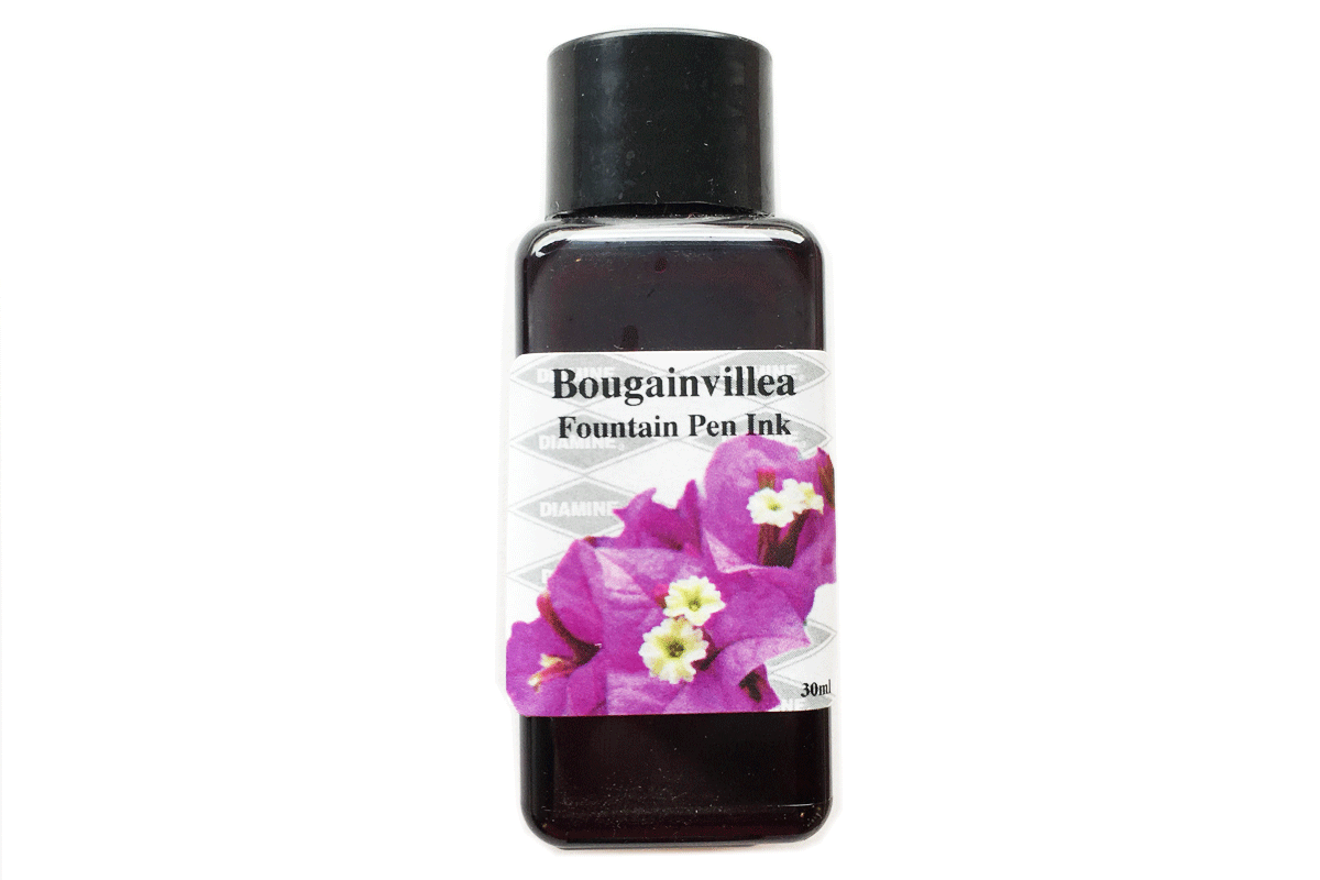 Diamine Bougainvillea Fountain Pen 30ml Flower Bottle Ink