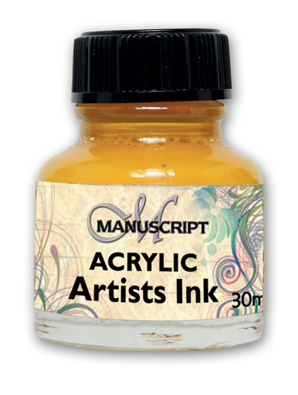 Manuscript 30ml Brilliant Yellow Artists Acrylic Ink Bottle