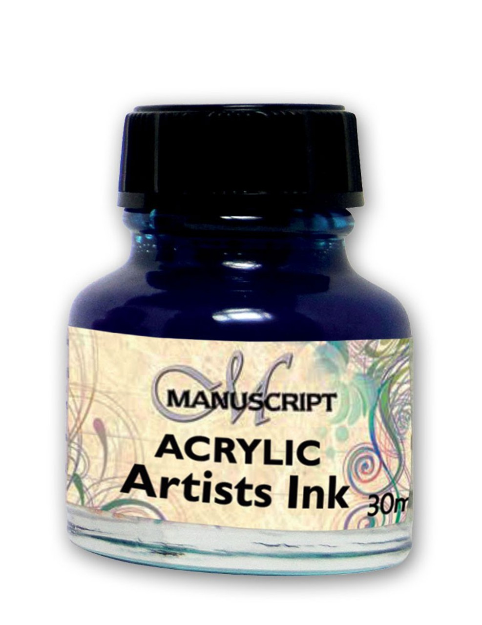 Manuscript 30ml Ocean Blue Artists Acrylic Ink Bottle