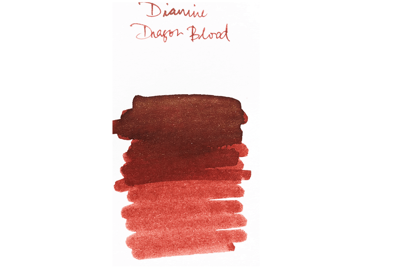 Diamine Dragon Blood Fountain Pen Shimmering 50ml Bottle Ink