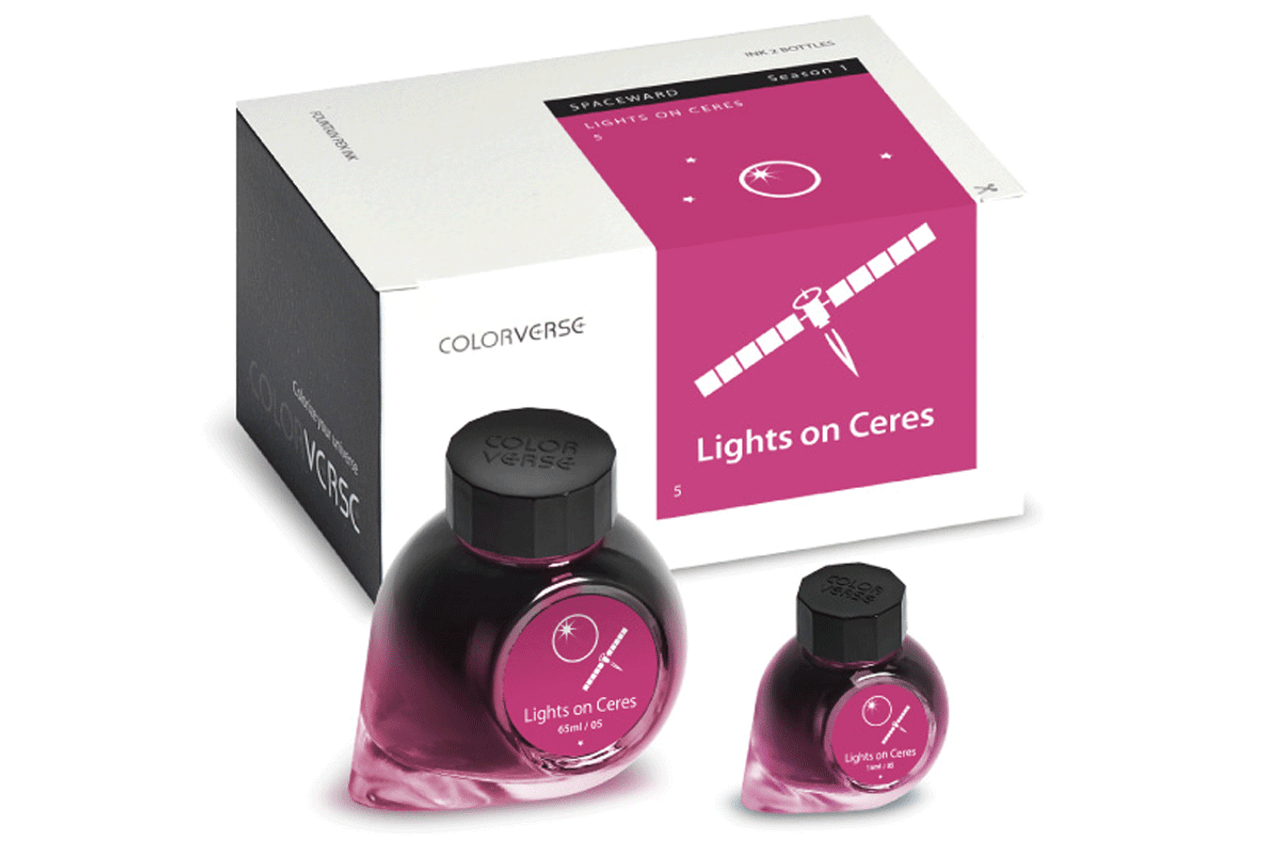 Colorverse Lights on Ceres Fountain Pen 65ml +15ml Bottle Ink Spaceward Season 1