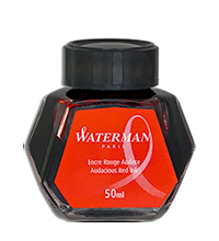 Waterman Fountain Pen 50ml Bottle Ink Audacious Red