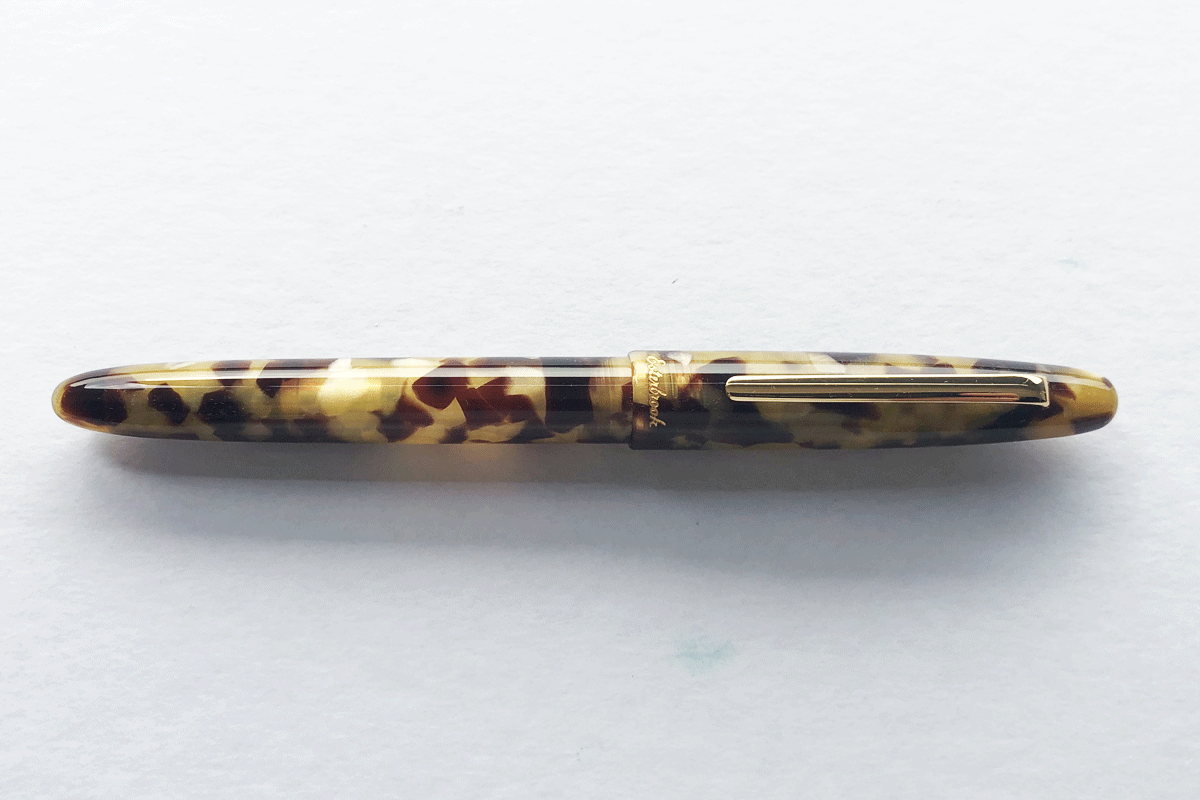 Esterbrook Estie Tortoise Gold Trim Fountain Pen Broad Nib