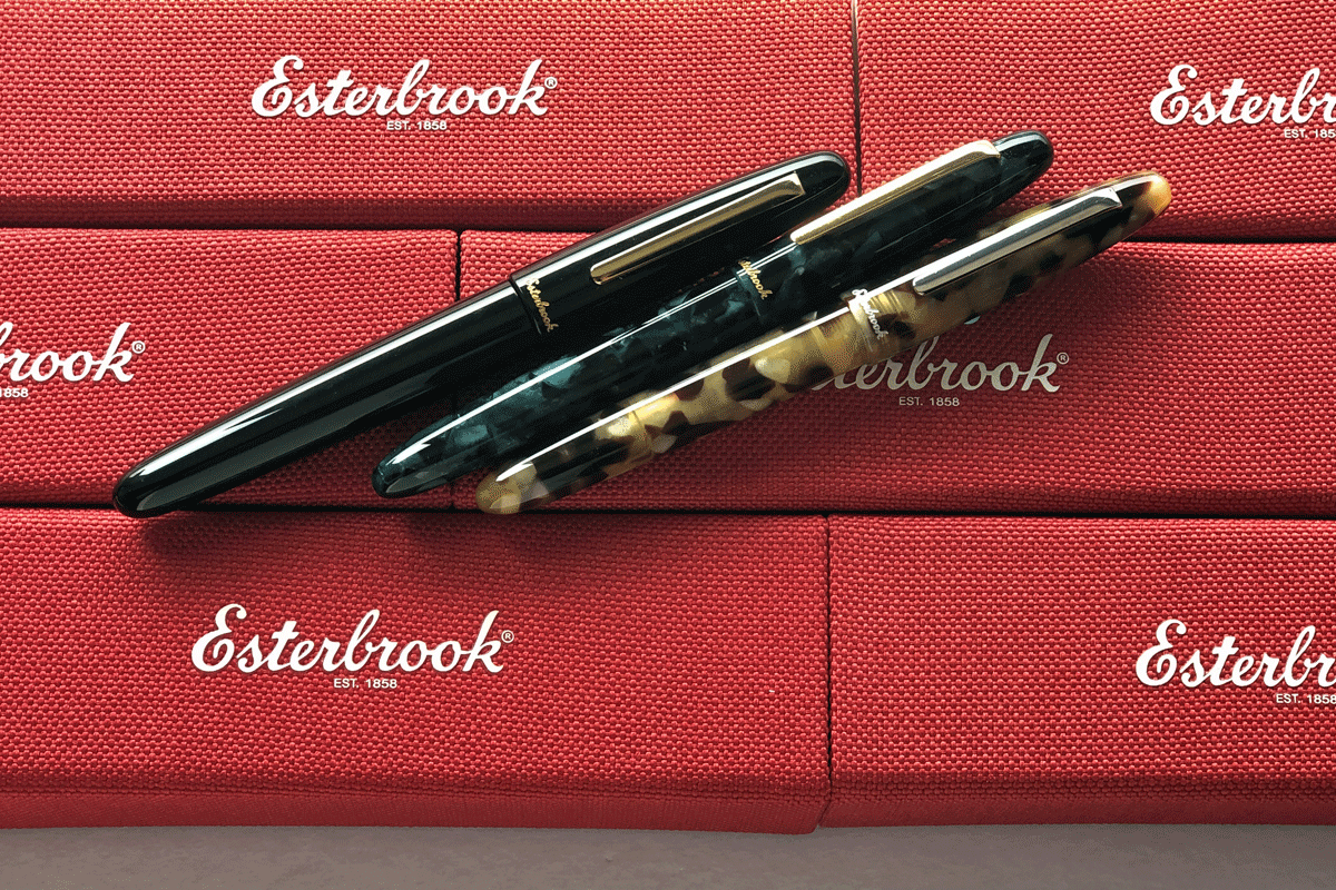 Esterbrook Estie Tortoise Gold Trim Fountain Pen Broad Nib