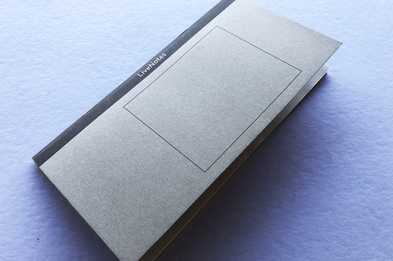 Livenotes TN Notebook Insert Refill w/ 68gsm (Grey cover)Tomoe River Paper - Dot Grid By PenGallery