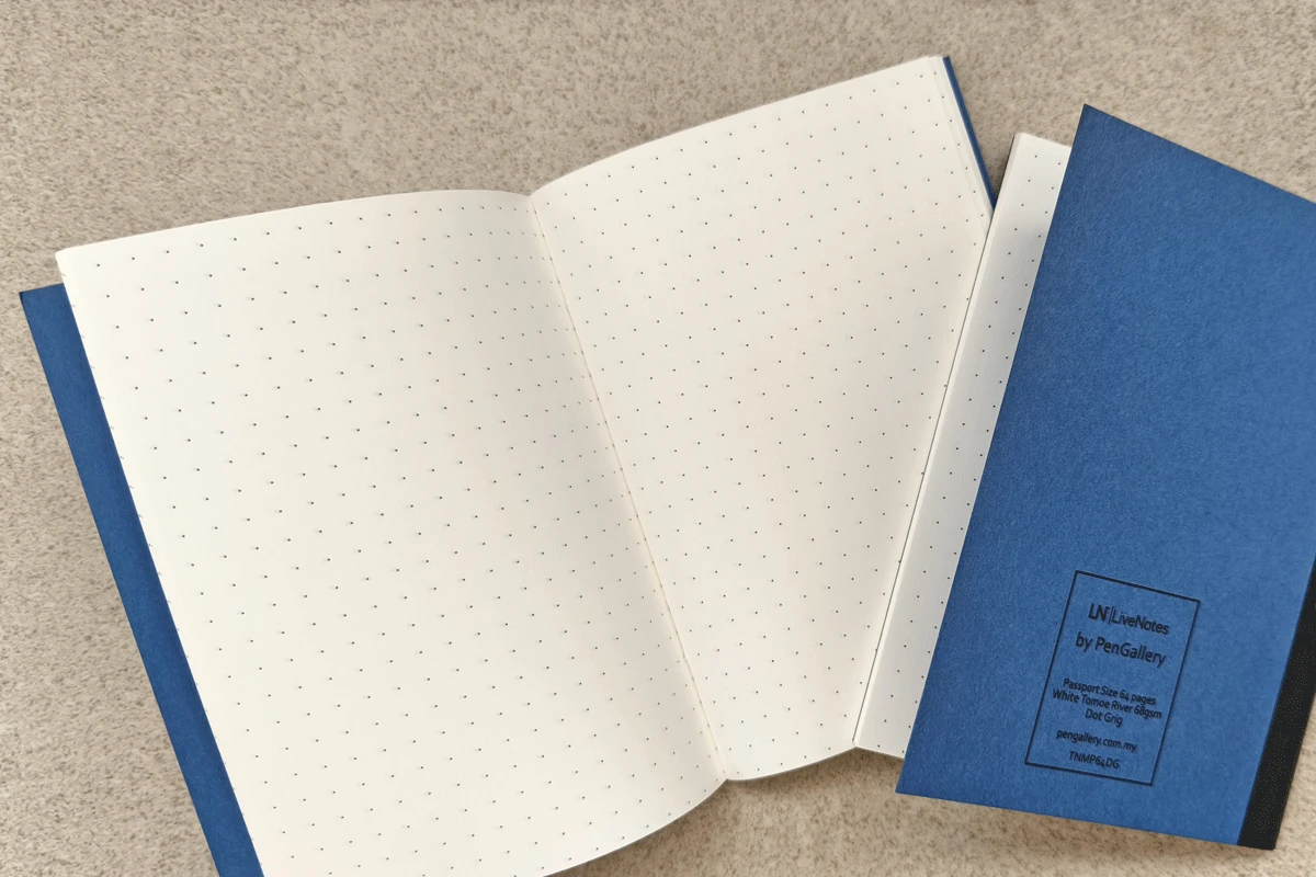 Livenotes TN Mini Passport Notebook Insert Refill w/ 68gsm Tomoe River Paper - Dot Grid By PenGallery