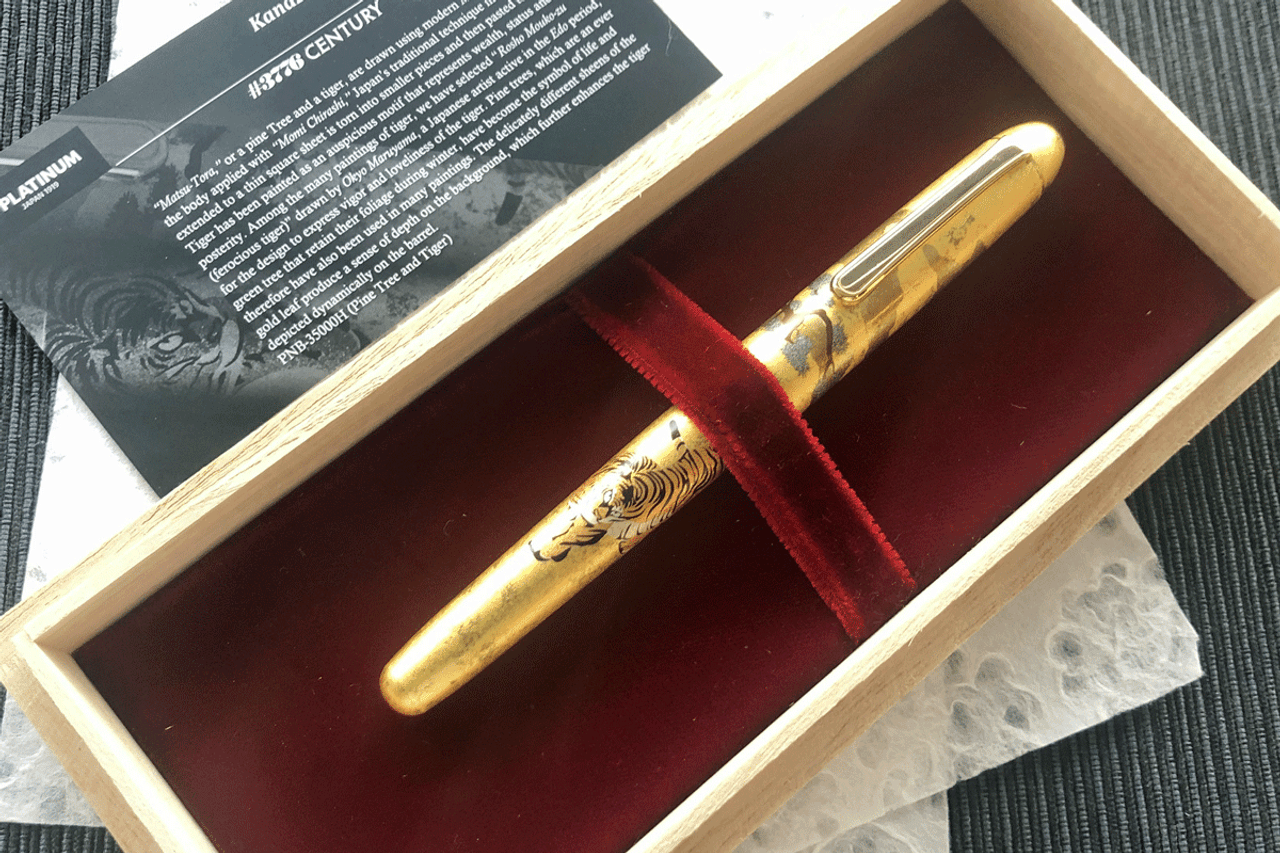 Platinum 3776 Century Kanazawa-haku Matsu-Tora Tiger Fountain Pen