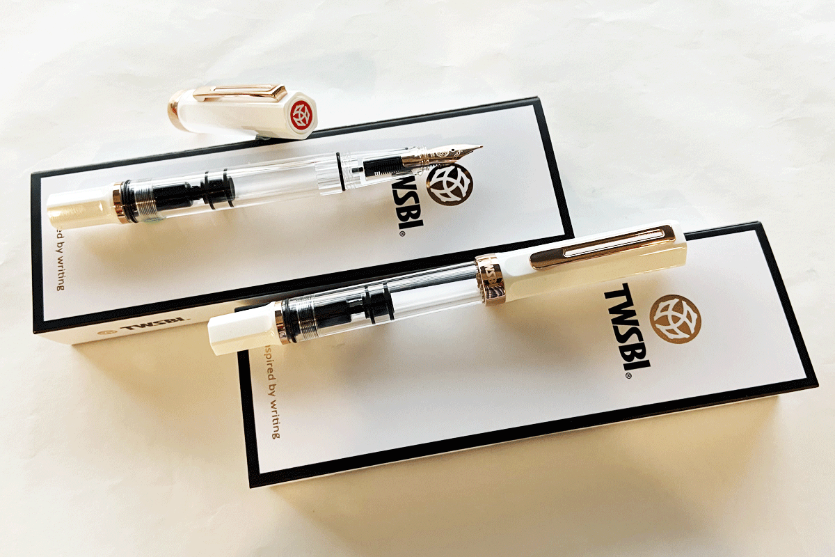 TWSBI Eco White Rose Gold Special Edition Fountain Pen