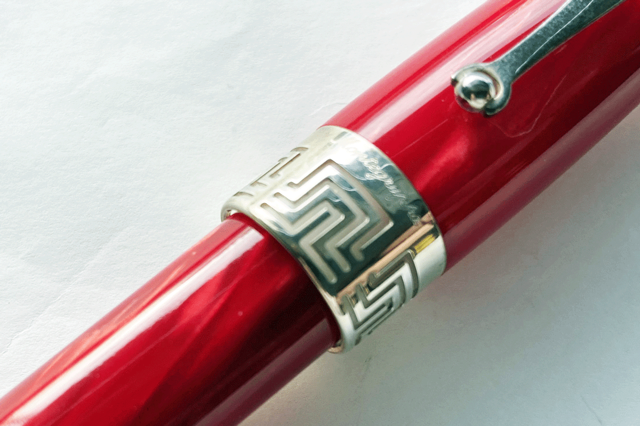 Montegrappa Extra 1930 Red Celluloid Fountain Pen Medium Nib