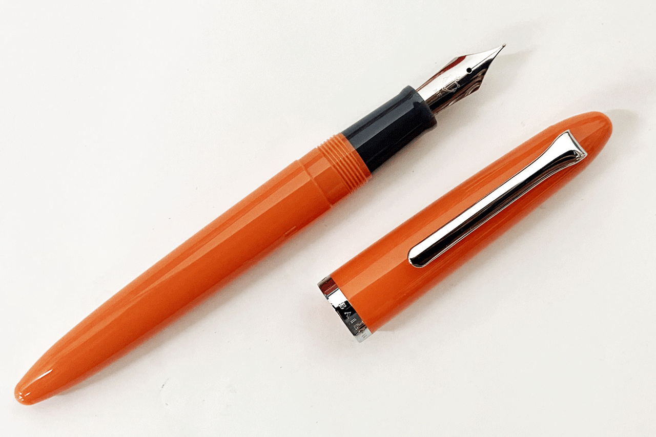 Sailor 1911 Junior Chrome Orange Fountain Pen Medium Fine