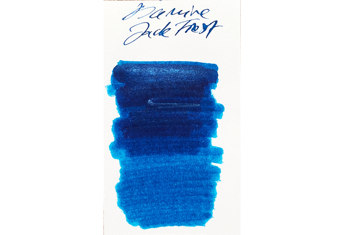 Diamine Jack Frost Blue Fountain Pen Blue Edition Shimmering & Sheen 50ml Bottle Ink