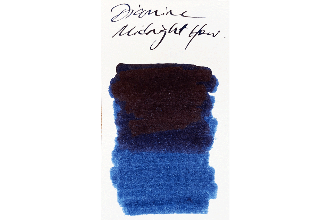 Diamine Midnight Hour Blue Fountain Pen Blue Edition Sheen 50ml Bottle Ink