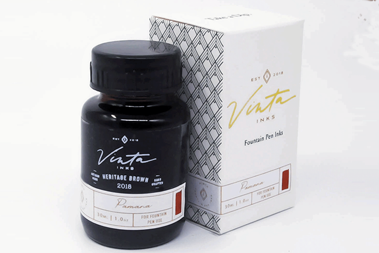 Vinta Fountain Pen 30ml Bottle Ink Heritage Brown [Pamana 2018]
