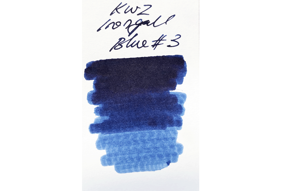 KWZ Iron Gall Blue 3 Fountain Pen 60ml Bottle Ink (KWZ1102)