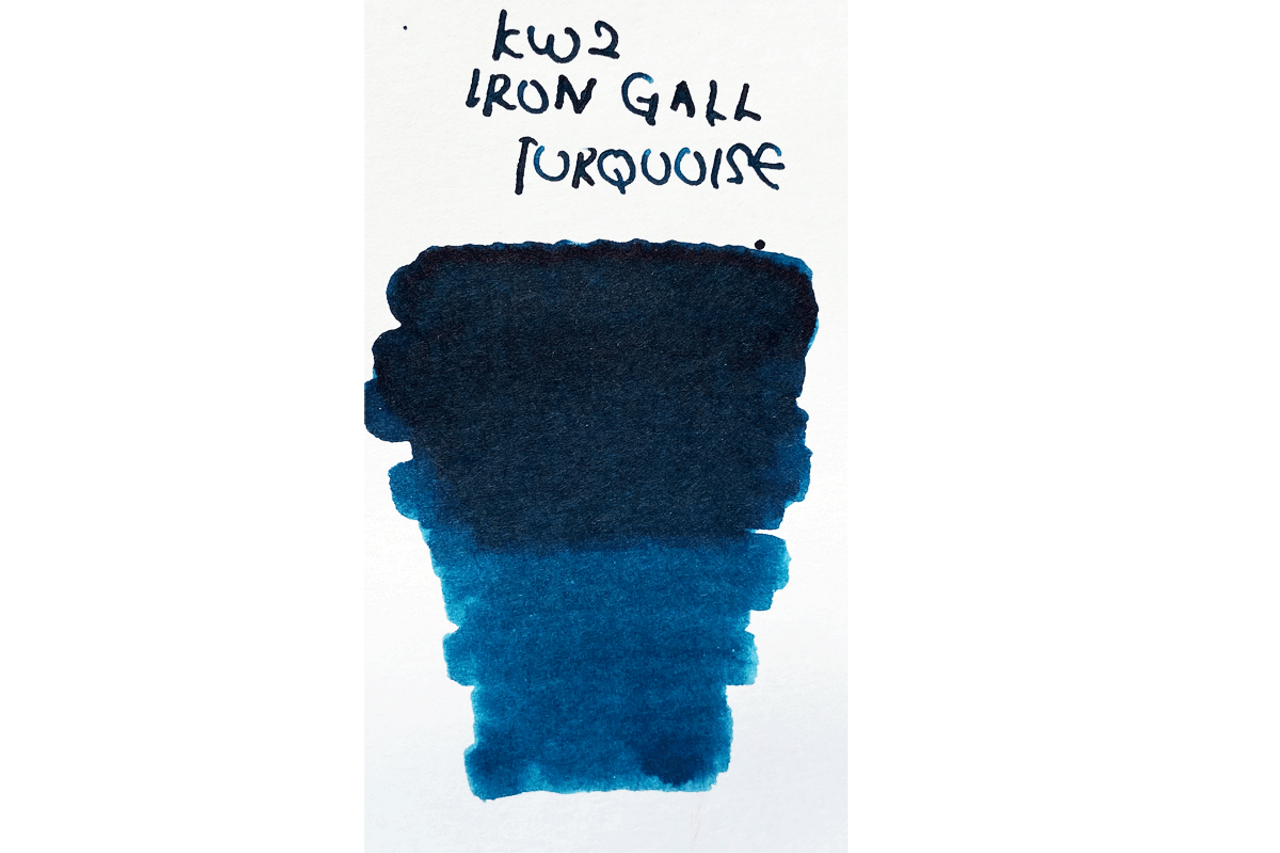 KWZ Iron Gall Turquoise Fountain Pen 60ml Bottle Ink 
