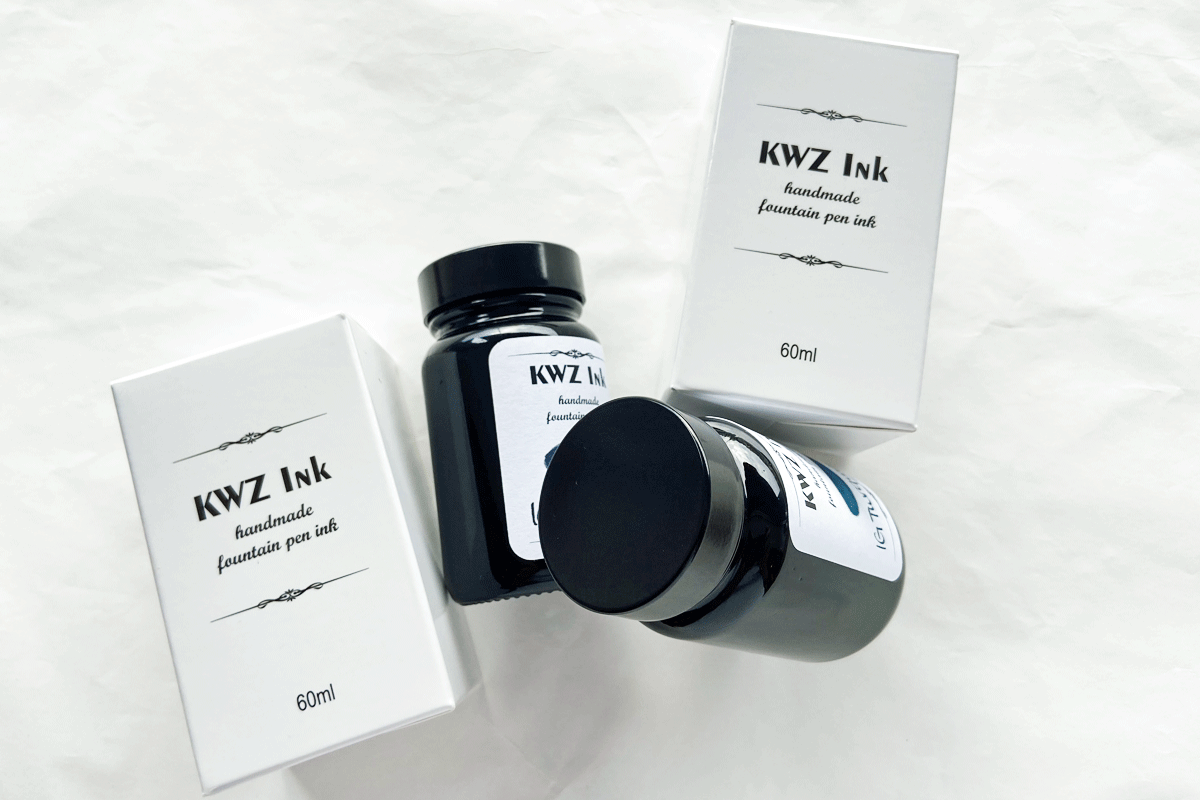KWZ Blue Black Fountain Pen 60ml Bottle Ink 