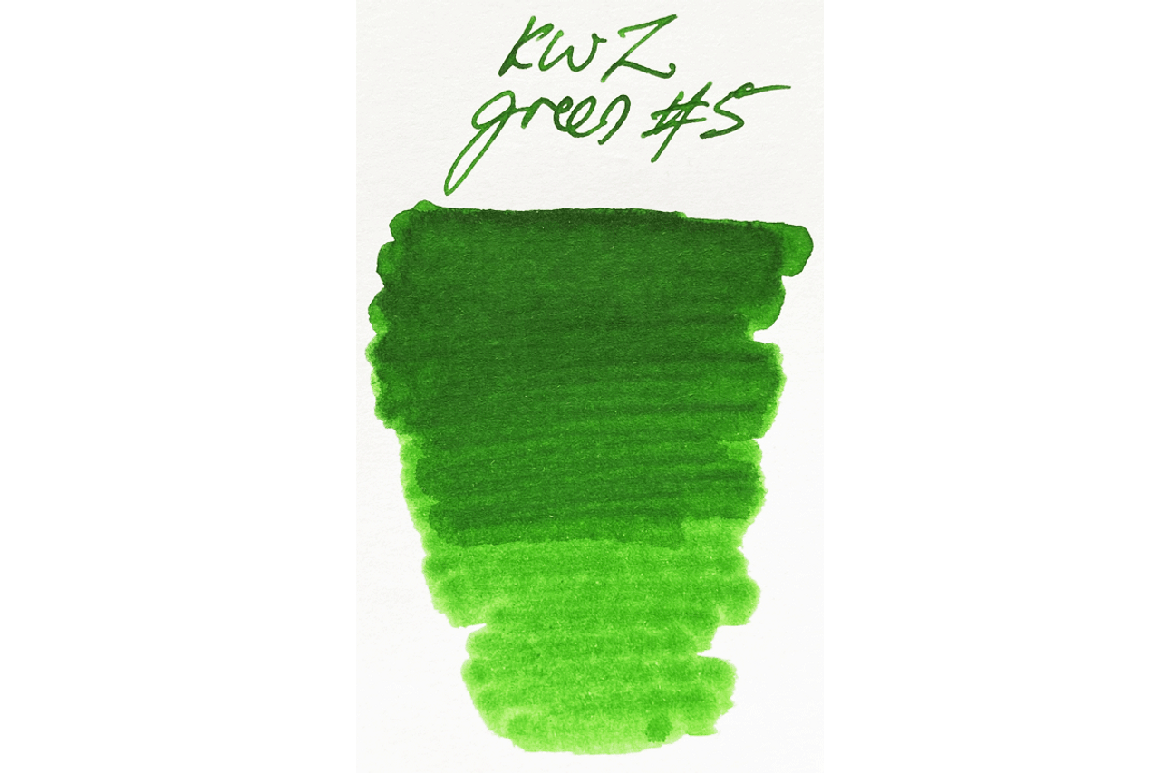 KWZ Green # 5 Fountain Pen 60ml Bottle Ink 
