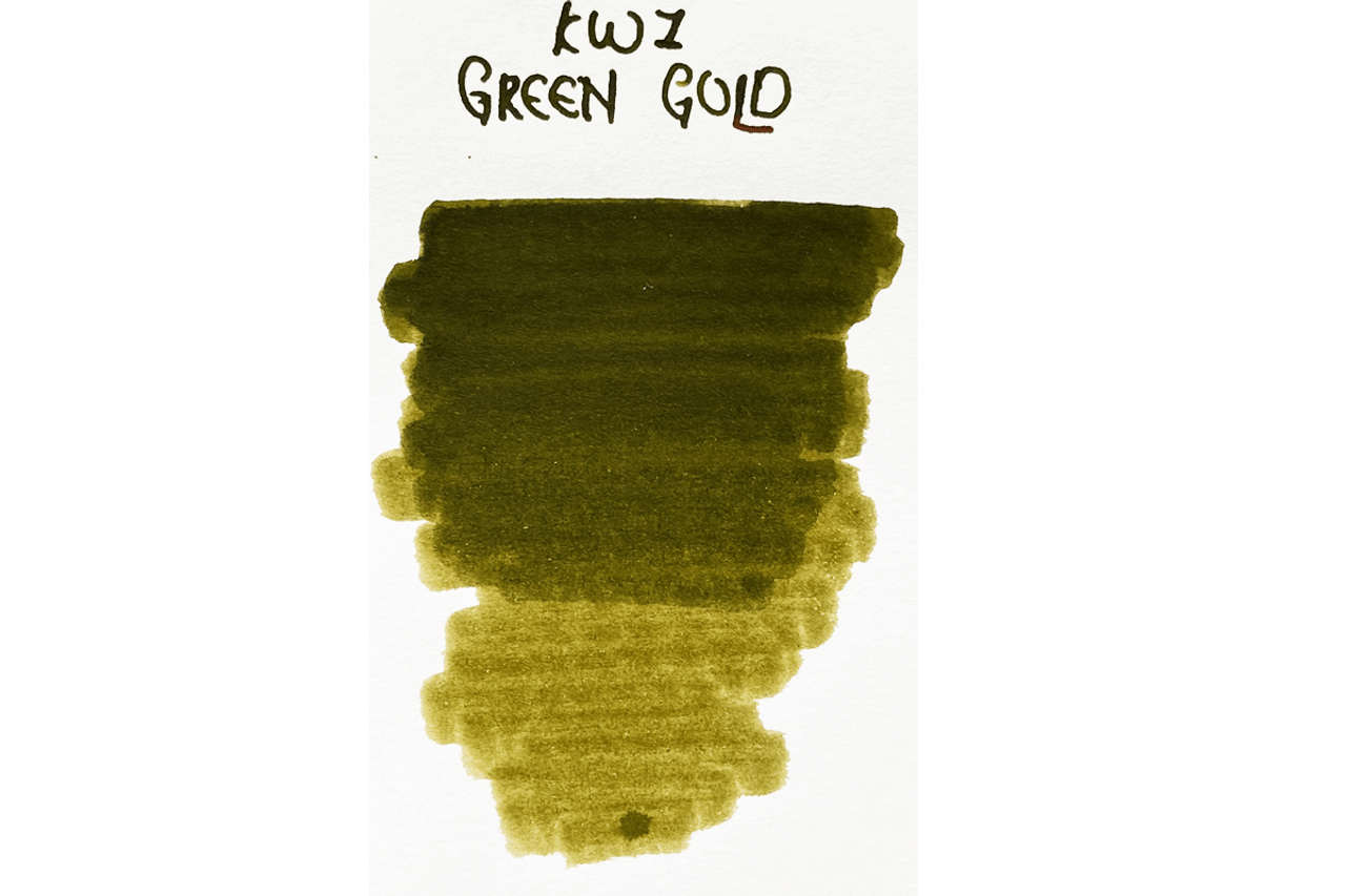 KWZ Green Gold Fountain Pen 60ml Bottle Ink 