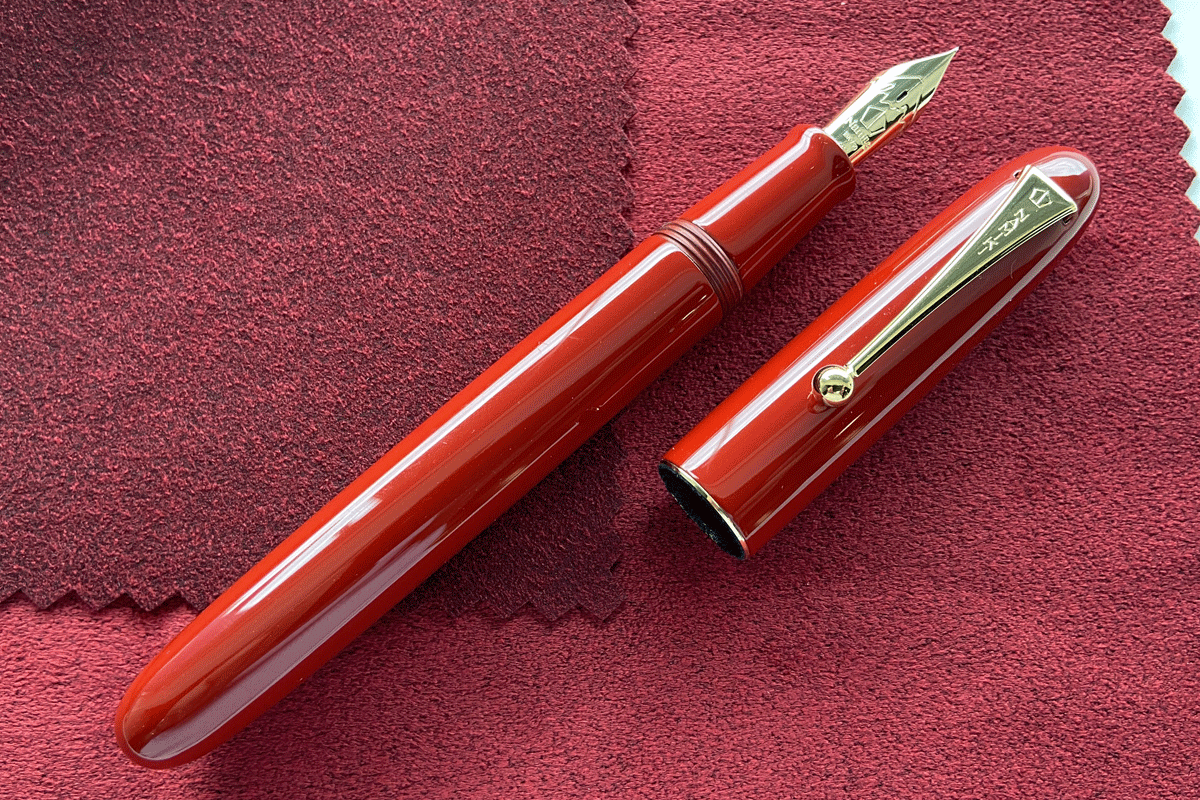 Namiki  Yukari Royale Urushi Lacquer Vermilion Fountain Pen Fine 