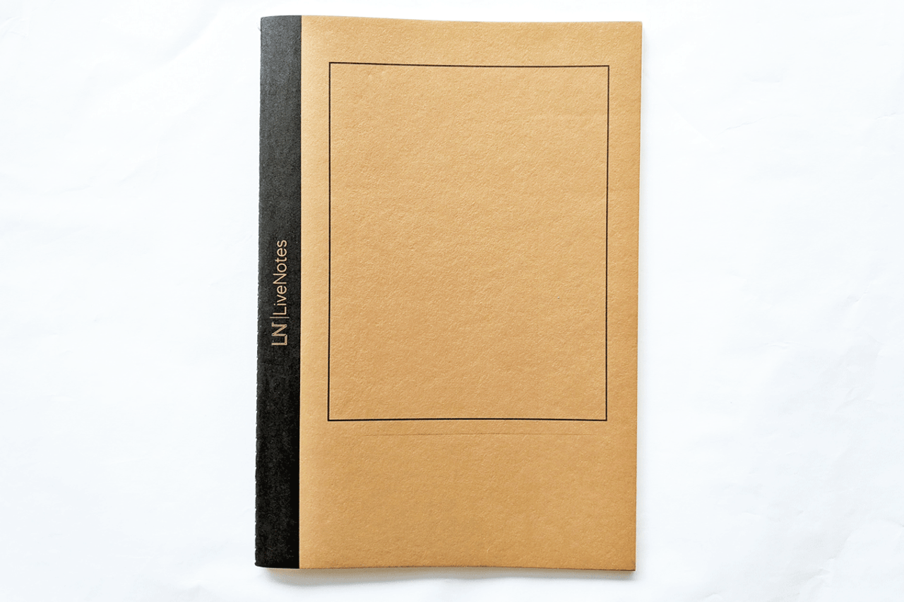 Livenotes Brown B5 Notebook w/ 68gsm Tomoe River Paper  Dot Grid By PenGallery