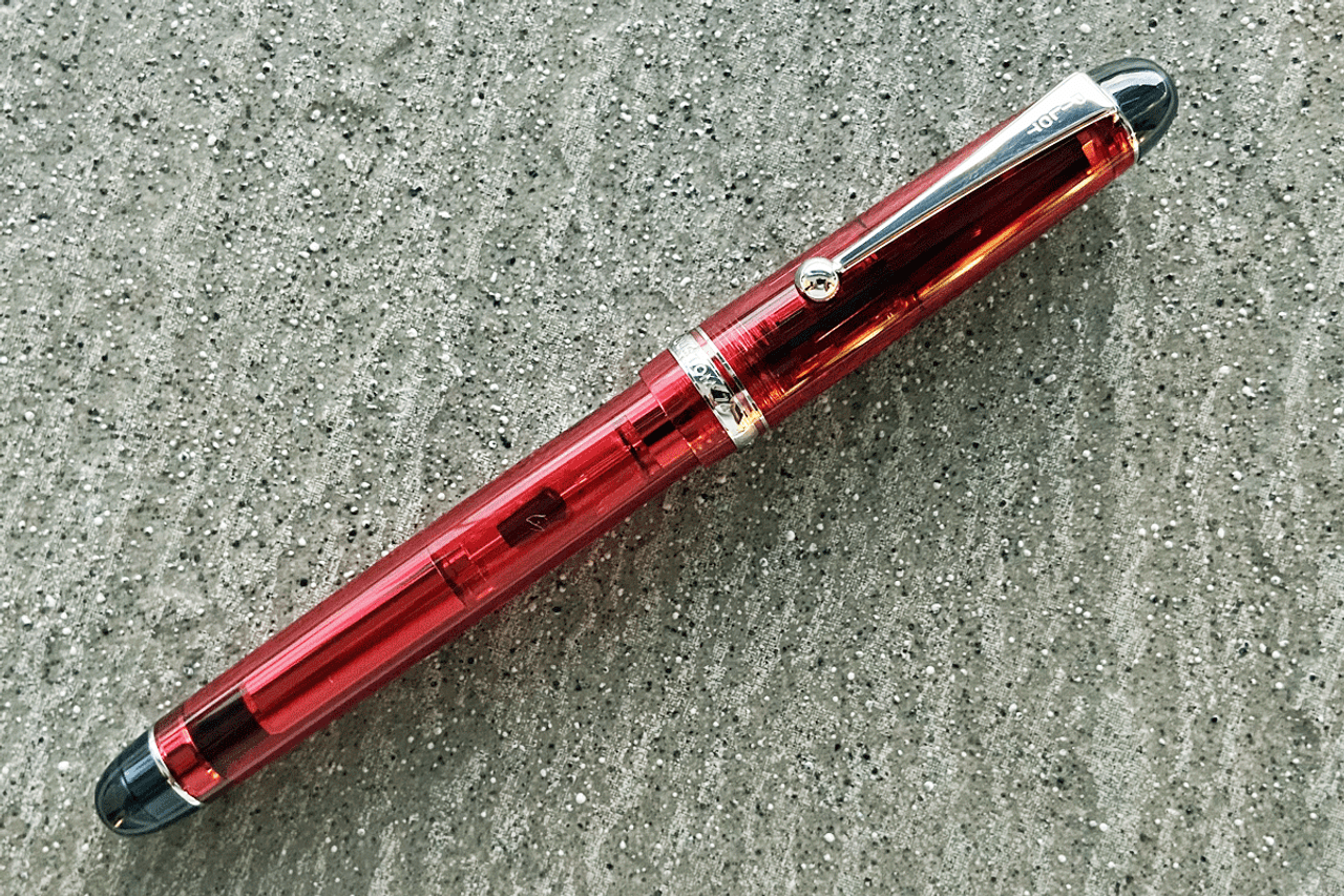 Pilot Custom 74 Clear Red Fountain Pen