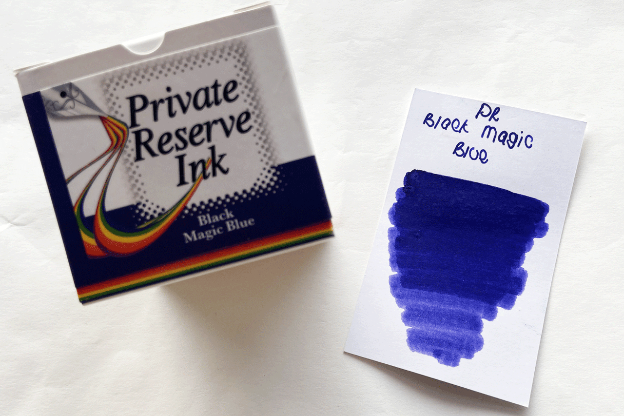 Private Reserve Fountain Pen 60ml Bottle Ink Black Magic Blue