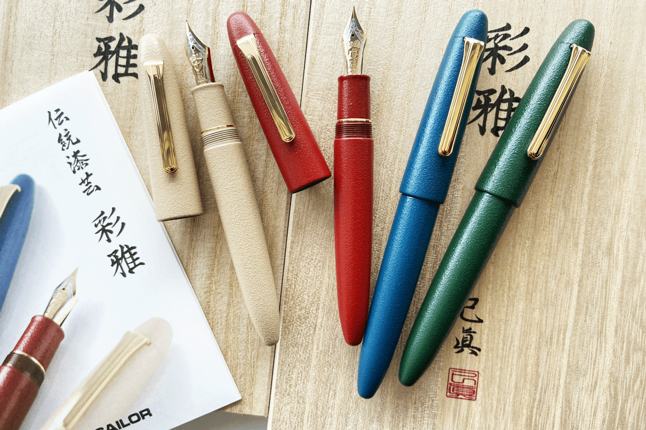 Sailor King Of Pen Iro Miyabi Fukaai Blue Fountain Pen Medium Nib  Sailor King Of Pen Iro Miyabi Fukaai Blue Fountain Pen Medium Nib