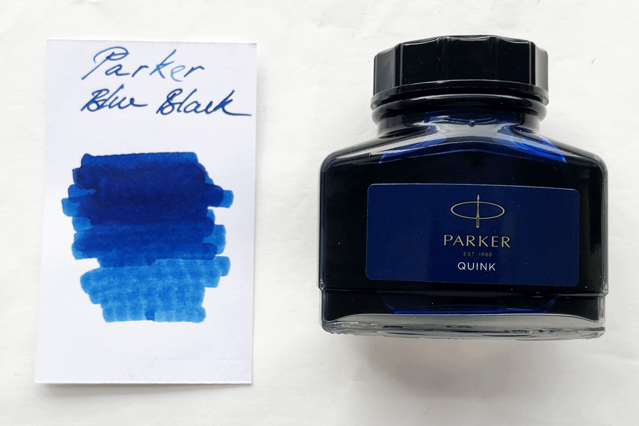 Parker Fountain Pen 57ml Quink Bottle Ink Blue Black