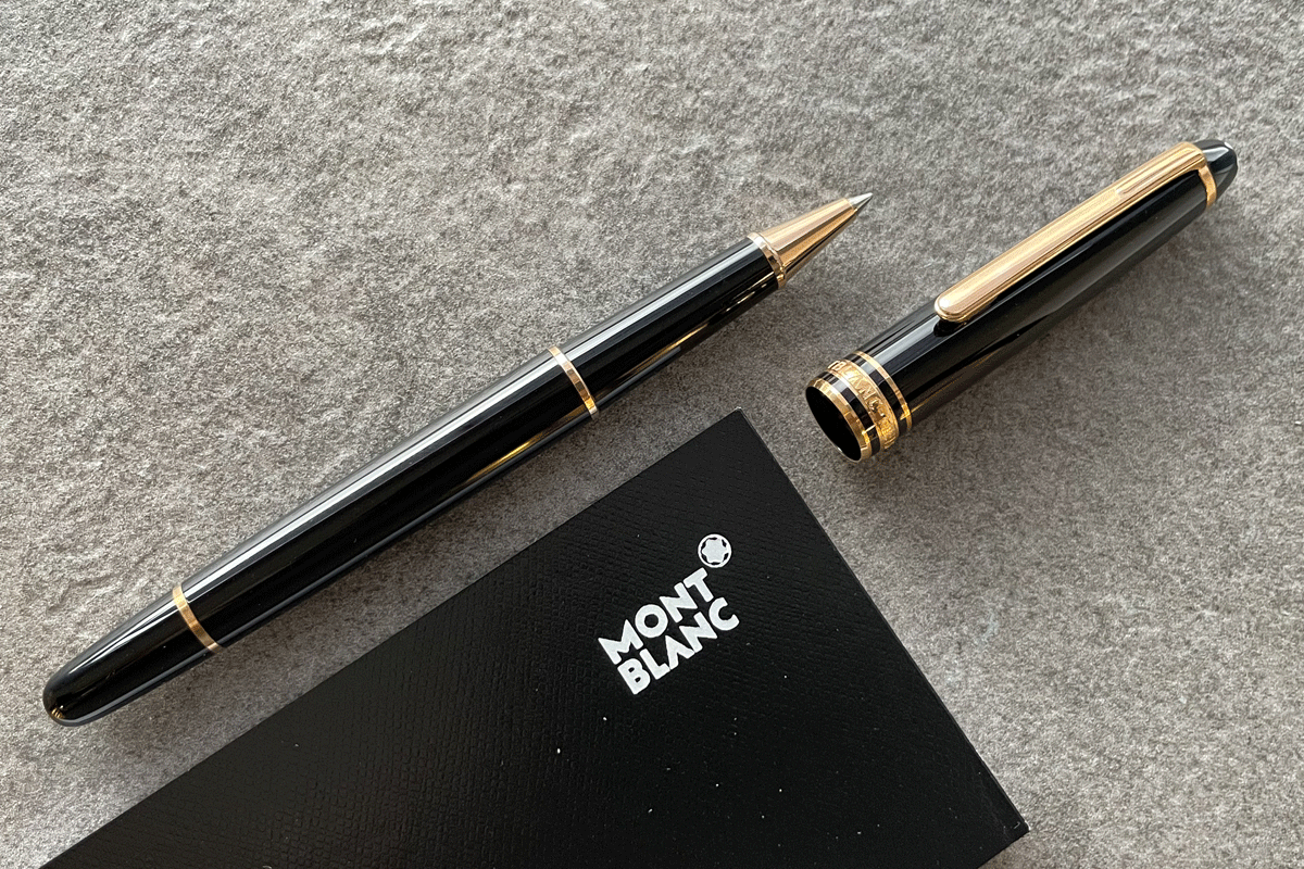 Montblanc Meisterstuck Rose Gold Coated Classique 163 Rollerball Pen