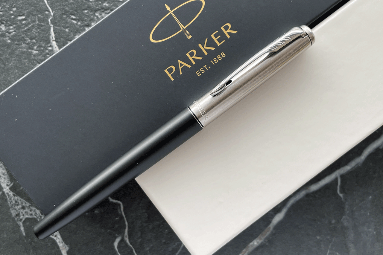 Parker Jotter Bond Street Black Fountain Pen Fine Nib