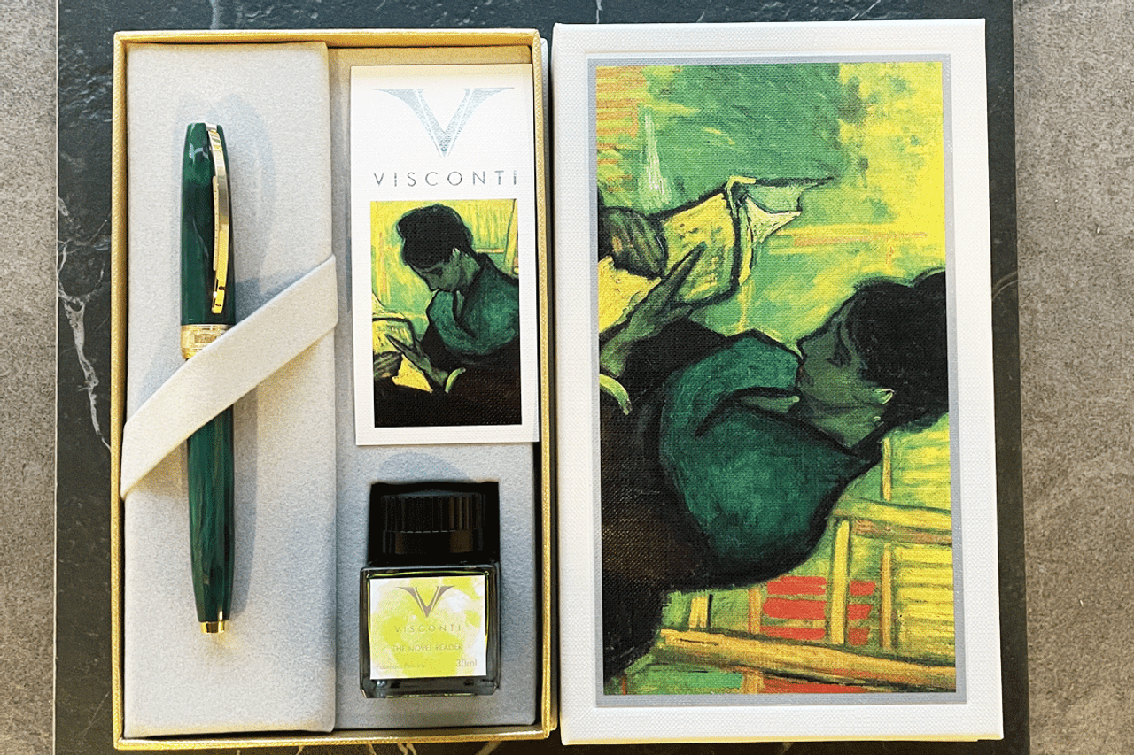 Visconti Van Gogh The Novel Reader Fountain Pen Gift Set Medium Nib