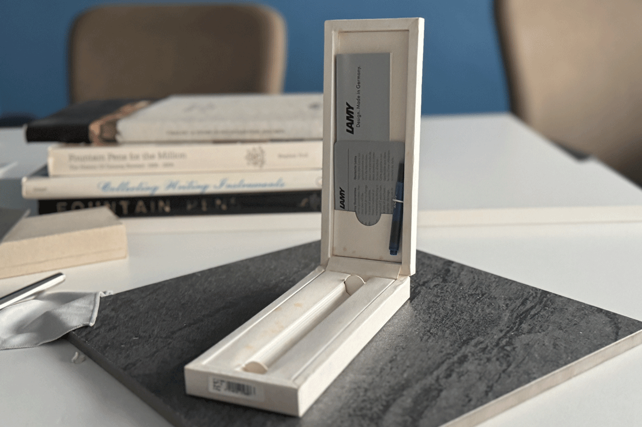 Lamy Studio Platinum Finish Fountain Pen Broad Nib