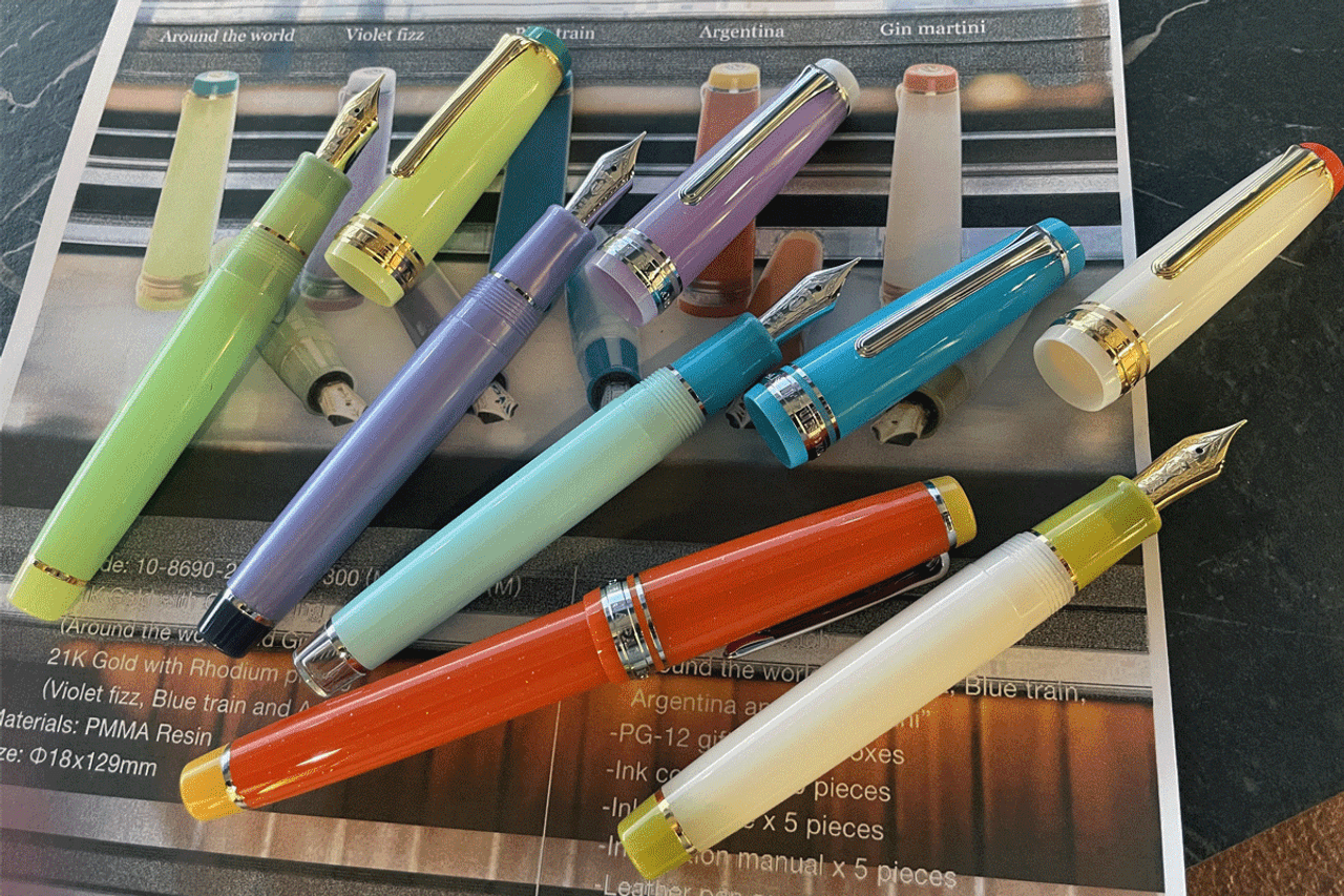 Sailor Blue Train Cocktail Exclusive 2022 Fountain Pen Fine Nib