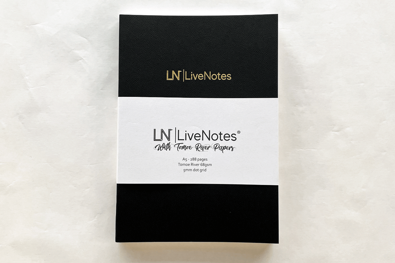 Livenotes Premium A5 Dot Grid Notebook w/ 68gsm Tomoe River Paper By PenGallery