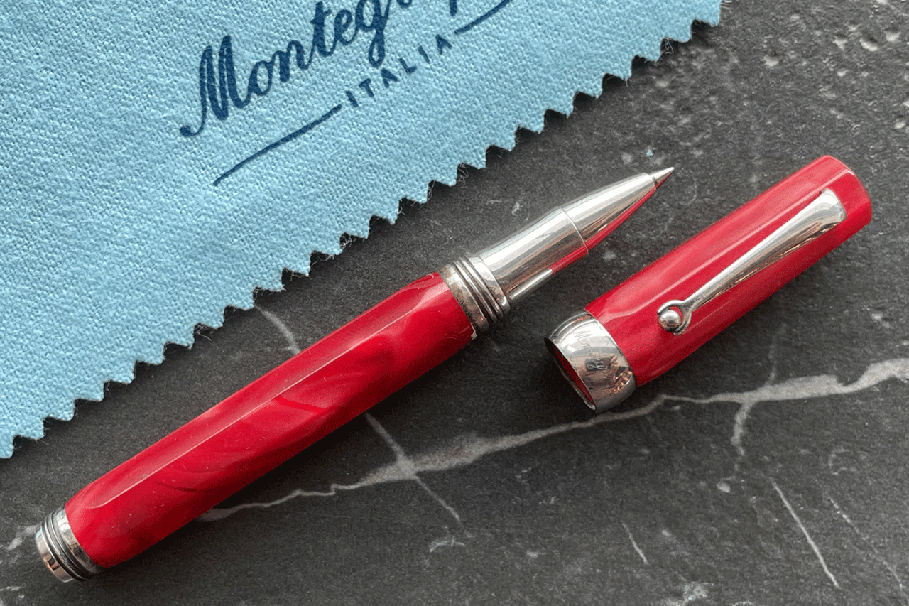 Montegrappa Micra Red Marble Rollerball Pen