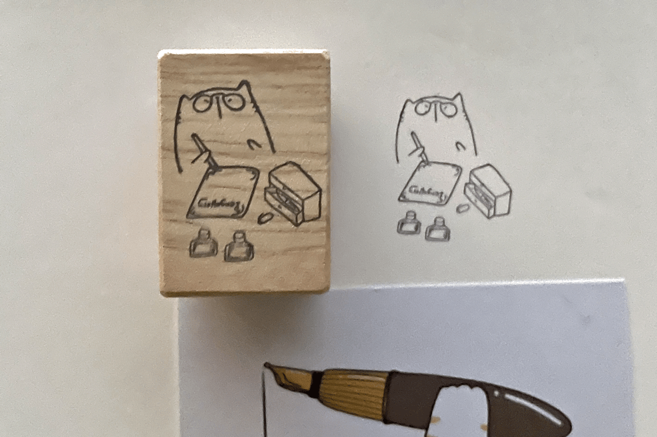 PenGallery X Catdoo Rubber Stamp - Cat at PenGallery