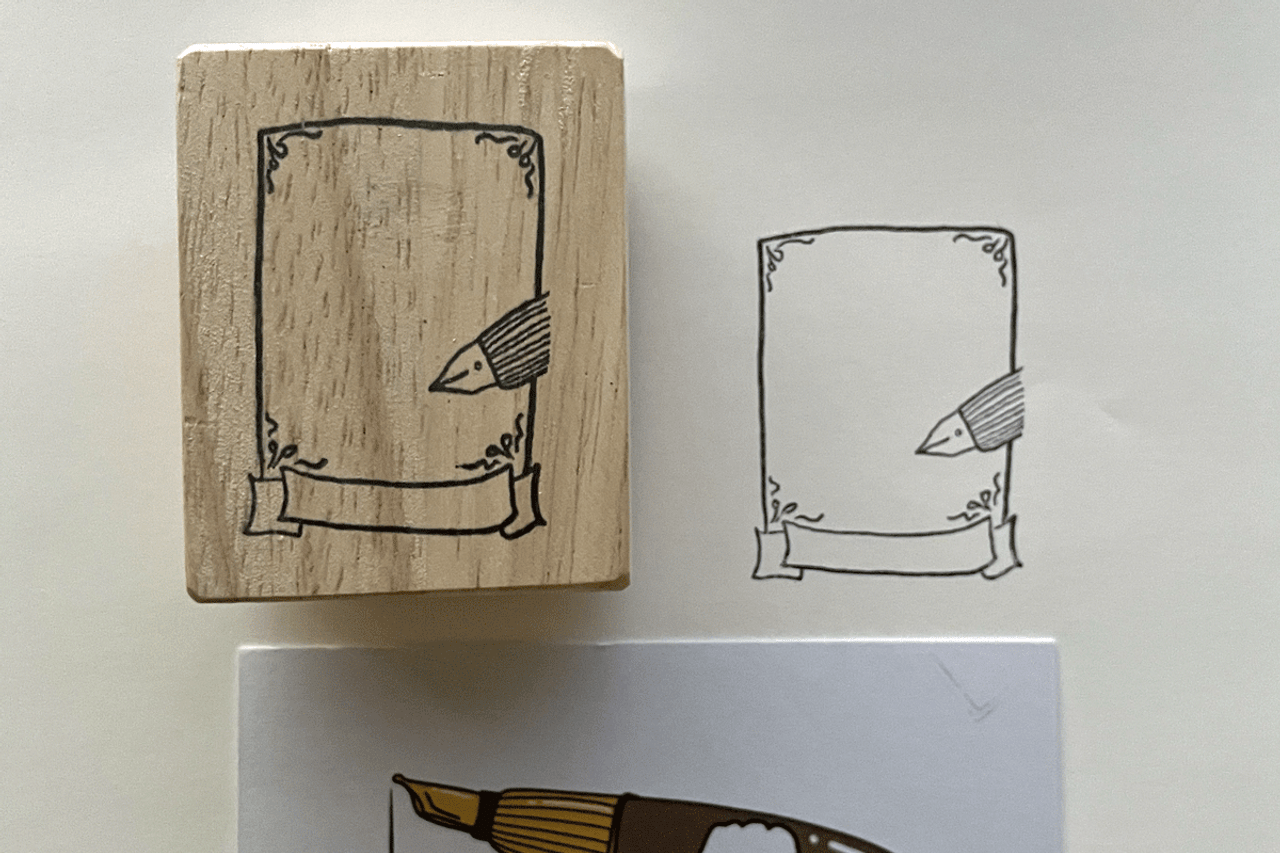 PenGallery X Catdoo Rubber Stamp -Pen Label